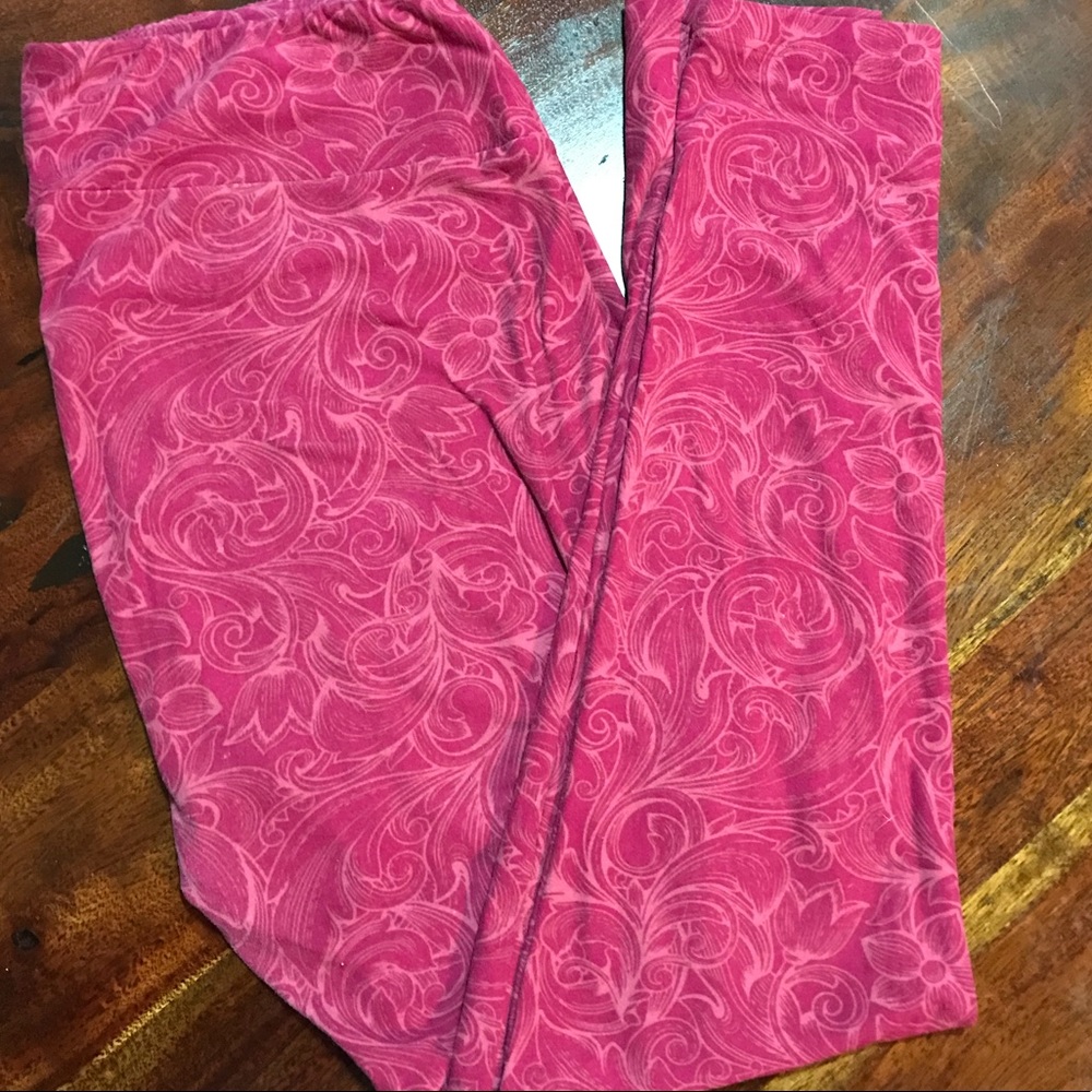 Subtle Flower LuLaRoe TC Leggings